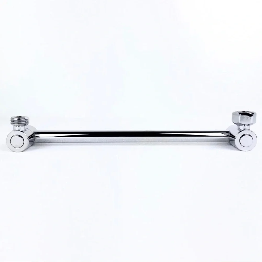 Reon Chrome Shower Arm Extension Adjustable 10 4/5 in. Brass Wall Mount Remodel